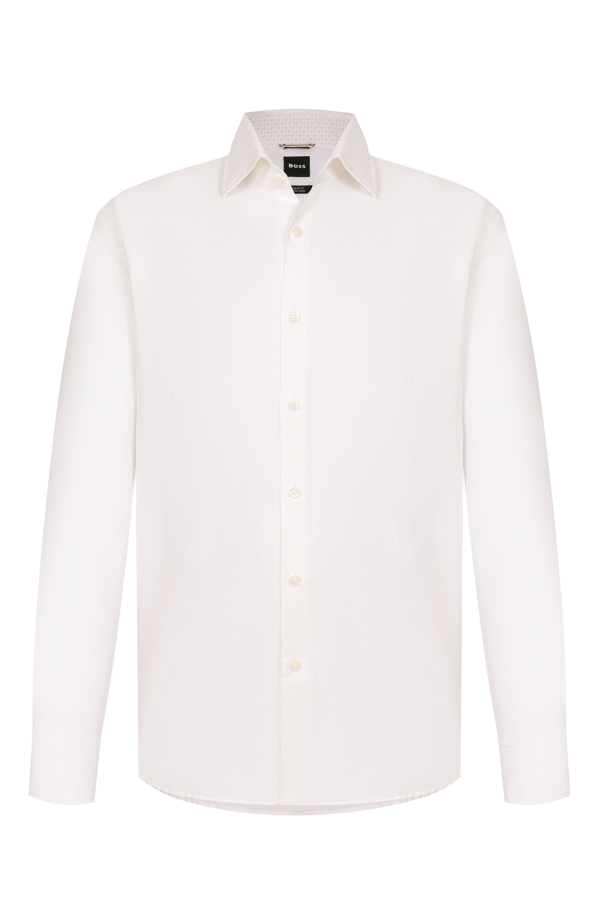 Рубашка изо льна и хлопка BOSS, арт. 50561124, фото 1