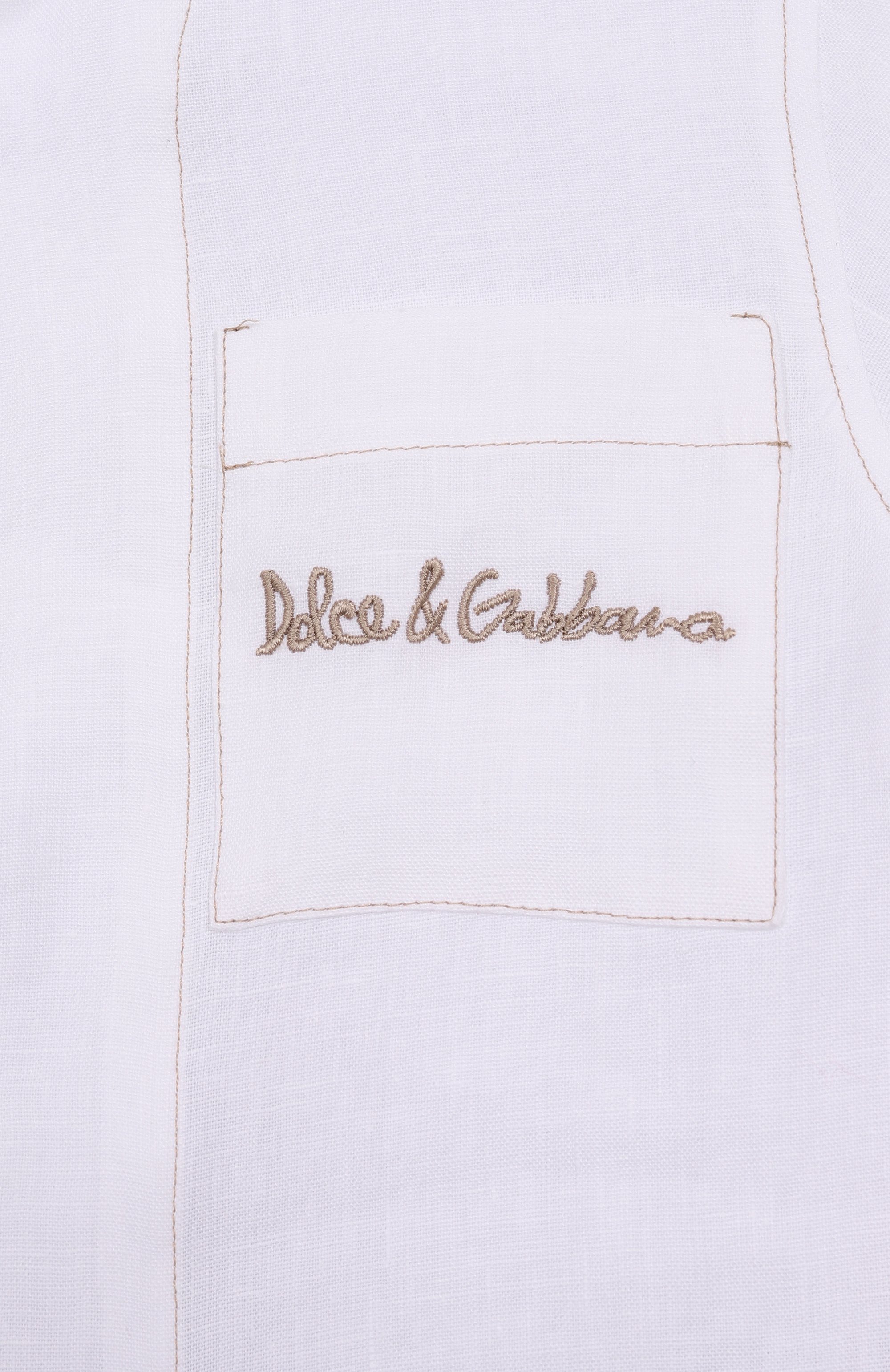 Льняная рубашка DOLCE & GABBANA, арт. L44S24/FU4LH/2-6, фото 3