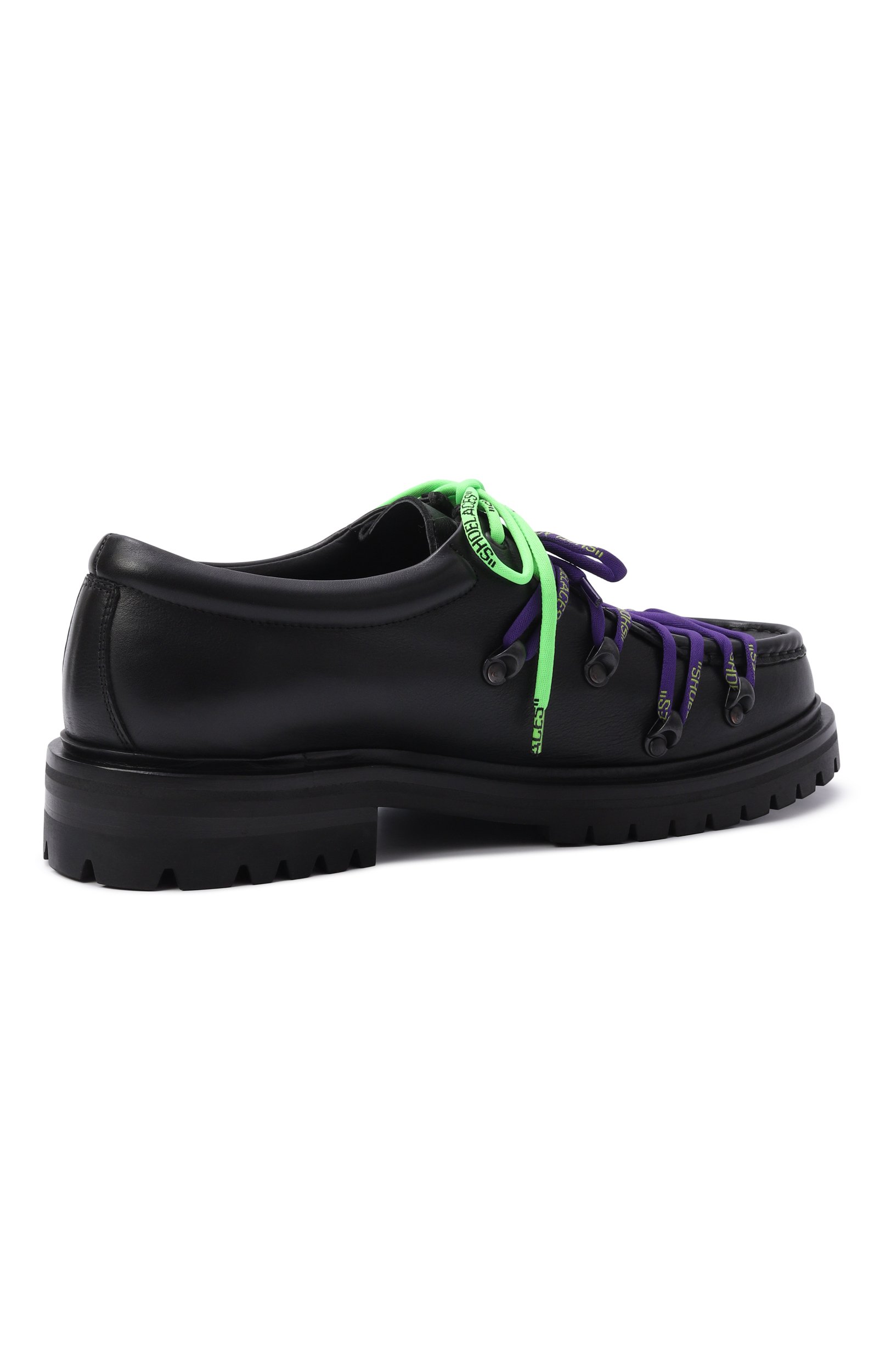 Кожаные дерби heritage OFF-WHITE черного цвета по цене 61800 руб., арт. 0MIR001F25LEA001_001, фото 4 Кожаные дерби heritage OFF-WHITE, арт. 0MIR001F25LEA001_001, фото 4