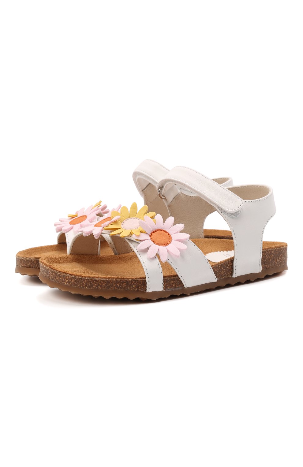 Кожаные сандалии IL GUFO белого цвета по цене 19950 руб., арт. G536/VITELL0 NAPPAC0L0RS/27-30, фото 1 Кожаные сандалии IL GUFO, арт. G536/VITELL0 NAPPAC0L0RS/27-30, фото 1