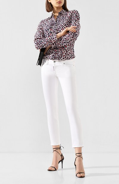 Джинсы DSQUARED2 белого цвета по цене 39950 руб., арт. S75LB0259/S39021, фото 2 Джинсы DSQUARED2, арт. S75LB0259/S39021, фото 2