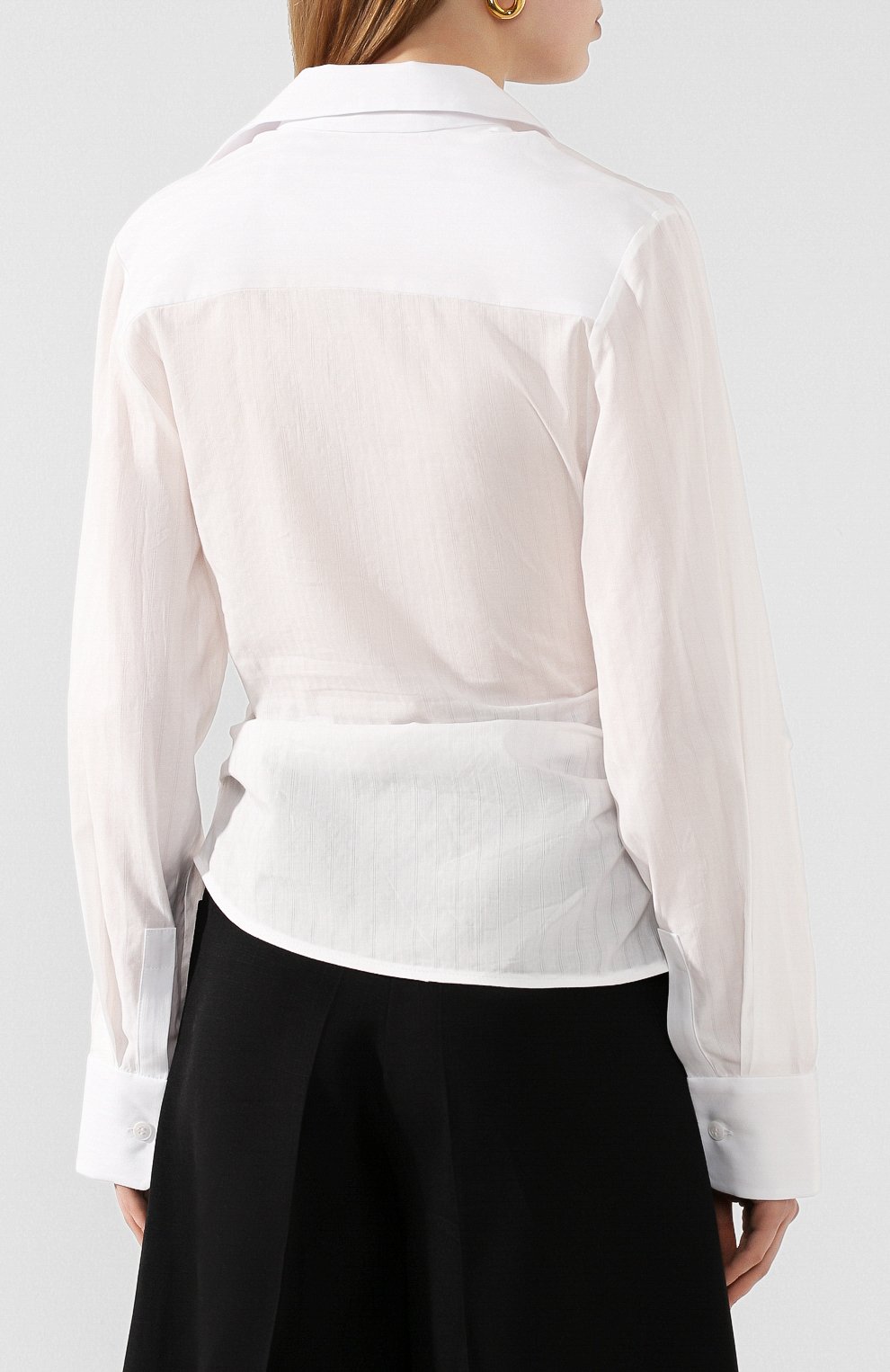 Хлопковая рубашка JACQUEMUS, арт. 201SH09/10110, фото 4