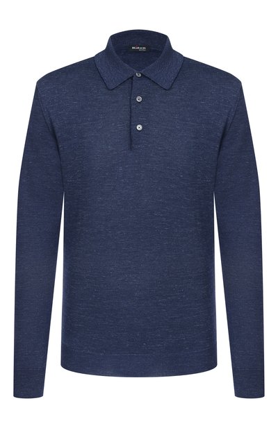 Мужское поло из шелка и кашемира KITON, арт. UMK127960H