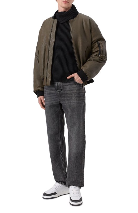 Кожаные кеды SL/61 Saint Laurent 845537/00NI0 Белый  845537/00NI0 Фото 2