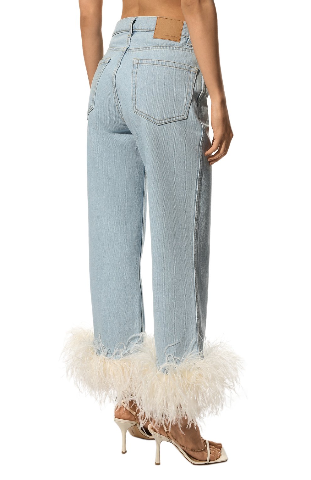 Джинсы с отделкой перьями MAGDA BUTRYM, арт. 1475220000, фото 4