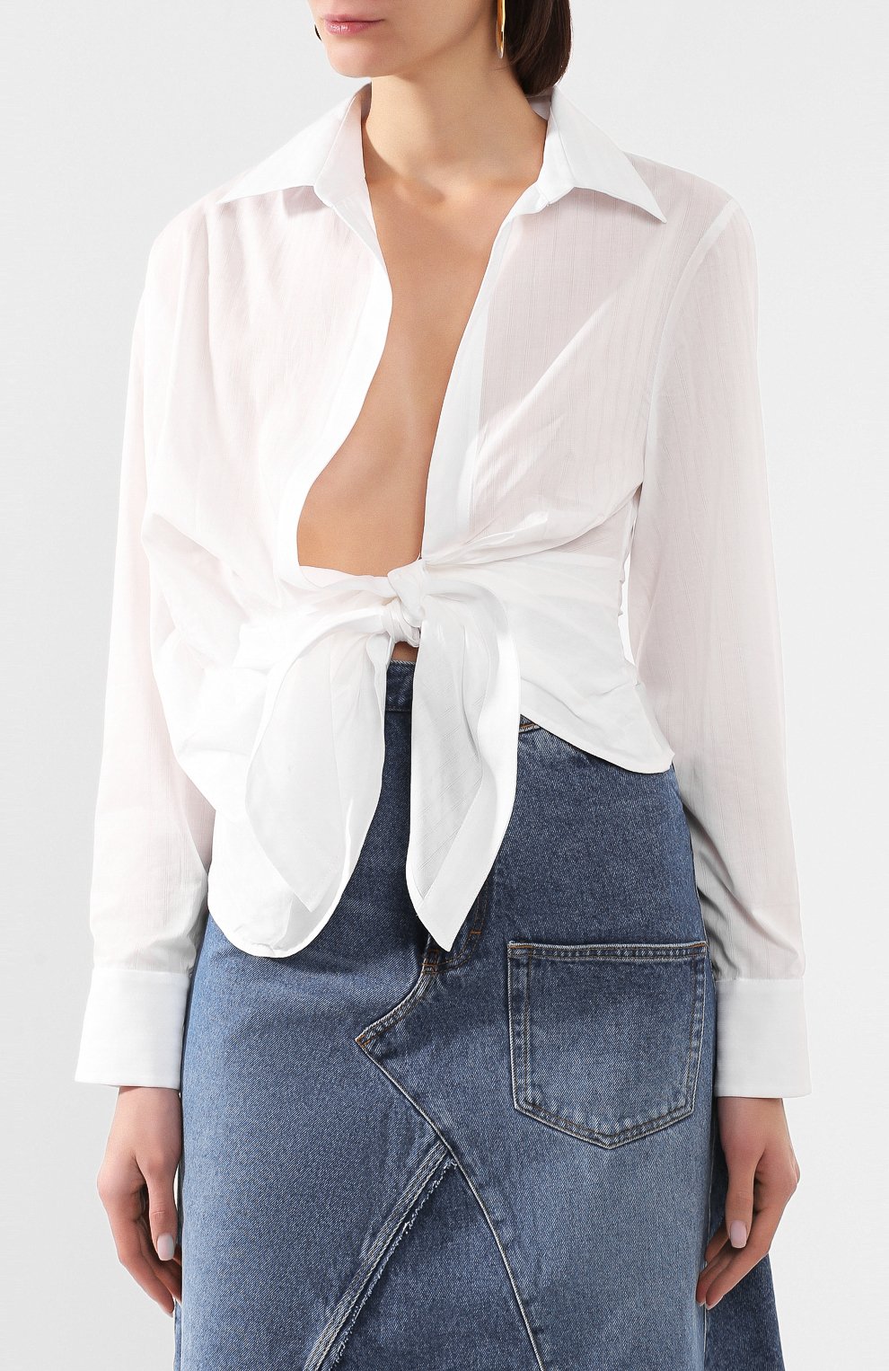 Хлопковая рубашка JACQUEMUS, арт. 201SH09/10110, фото 3