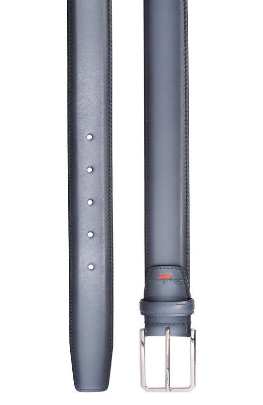 Кожаный ремень Santoni CM35VC003B91EVVD Голубой  CM35VC003B91EVVD Фото 3