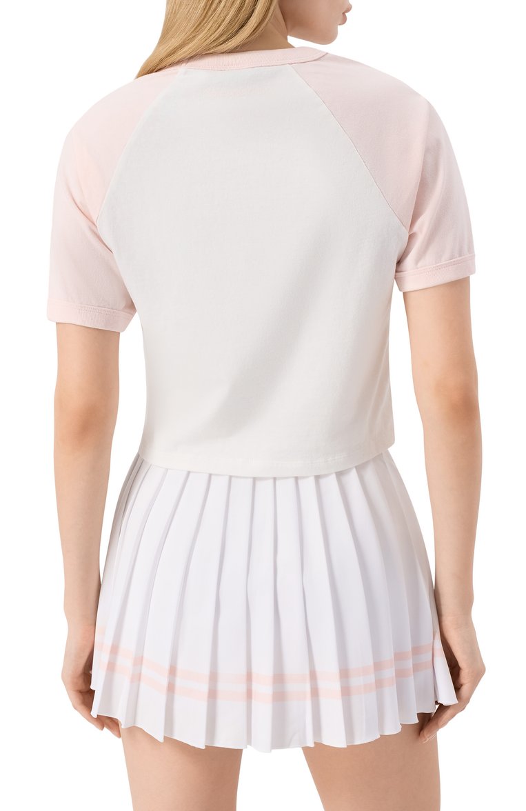 Хлопковая футболка SPORTY AND RICH, арт. T0084620010WH55, фото 1