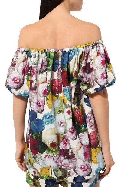 Хлопковая блузка DOLCE & GABBANA, арт. F756UT/HS5Q2, фото 4