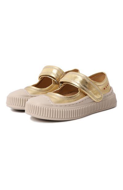 Кожаные кеды MARNI, арт. 79592/VAR4/24-27