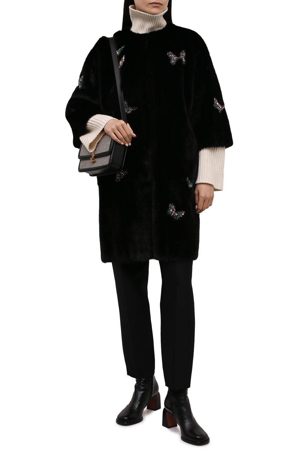 Шуба из меха норки VALENTINO, арт. QF3FA6151BF, фото 2