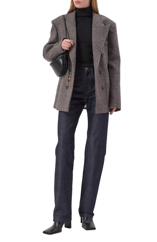 Кожаные ботильоны Alaia AA302009I052 Чёрный  AA302009I052 Фото 3