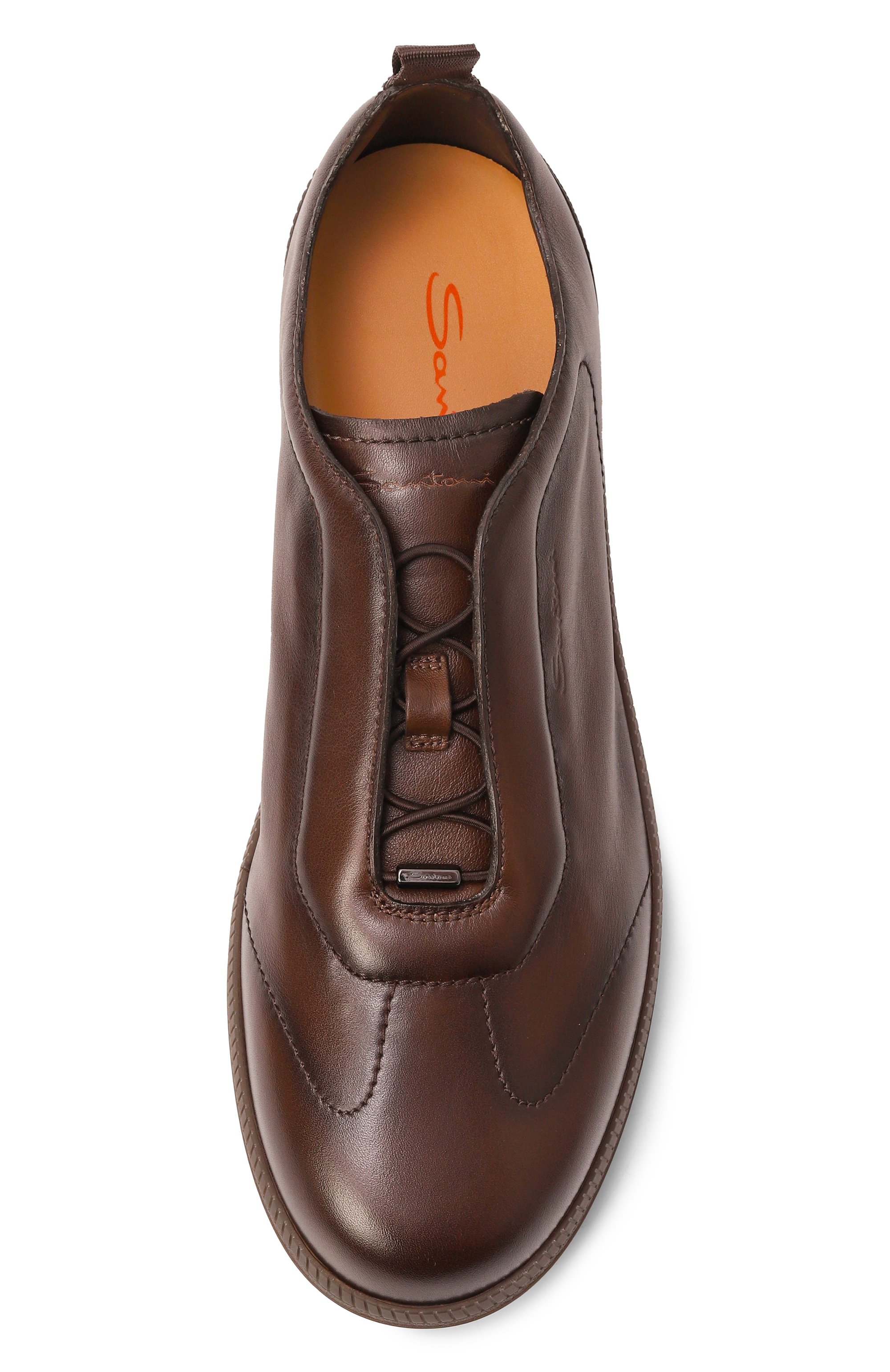 Кожаные кеды dbs-olympic SANTONI, арт. MBPG22109DKTT0IL, фото 6