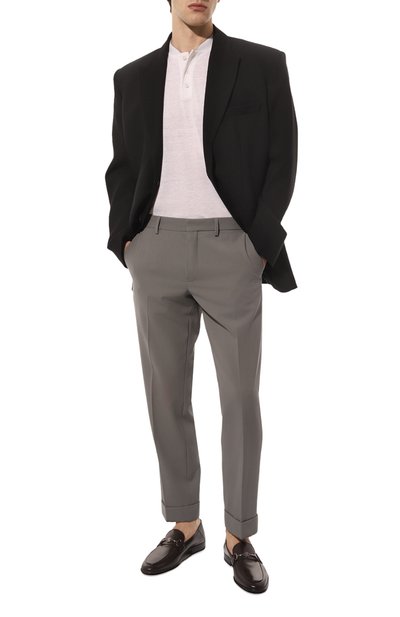 Кожаные лоферы ROBERTO CAVALLI, арт. 18751 B, фото 2