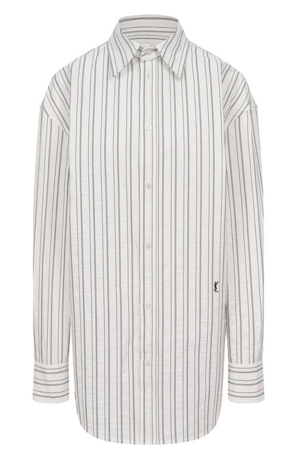 Женская хлопковая рубашка SAINT LAURENT, арт. 829703/Y6K54