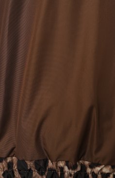 Женский пуховик DOLCE & GABBANA леопардового цвета, арт. F9R11T/HSMW8/36 | Фото 6 (Рукава: Длинные; Материал сплава: Проставлено; Драгоценные камни: Проставлено; Длина (верхняя одежда): Короткие; Материал подклада: Синтетический материал; Стили: Гламурный; Кросс-КТ: Пуховик; Материал внешний: Синтетический материал)
