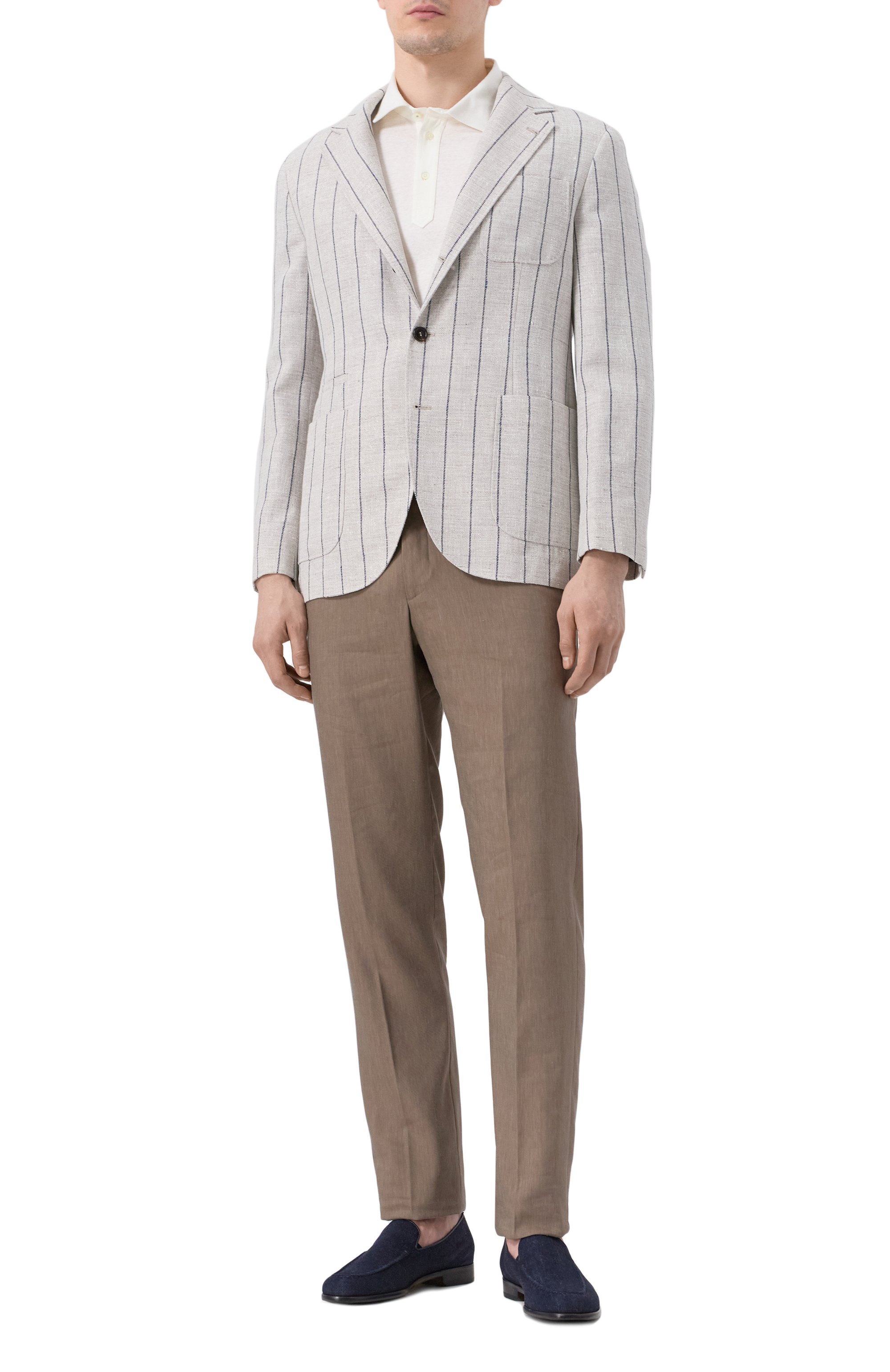 Пиджак изо льна и хлопка BRUNELLO CUCINELLI, арт. MR4747BND, фото 2