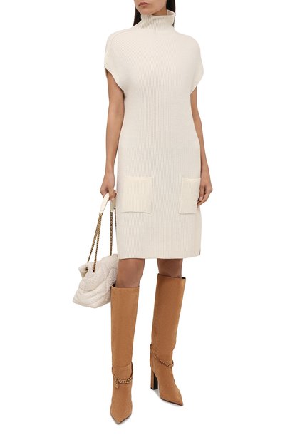 Кашемировое платье RALPH LAUREN кремового цвета по цене 182500 руб., арт. 290856348, фото 2 Кашемировое платье RALPH LAUREN, арт. 290856348, фото 2