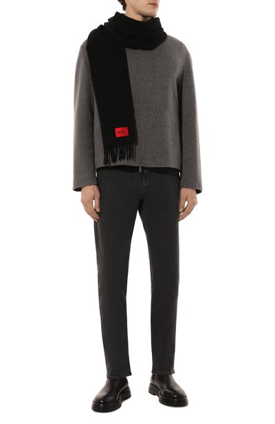 Шерстяной шарф HUGO, арт. 50517623, фото 3