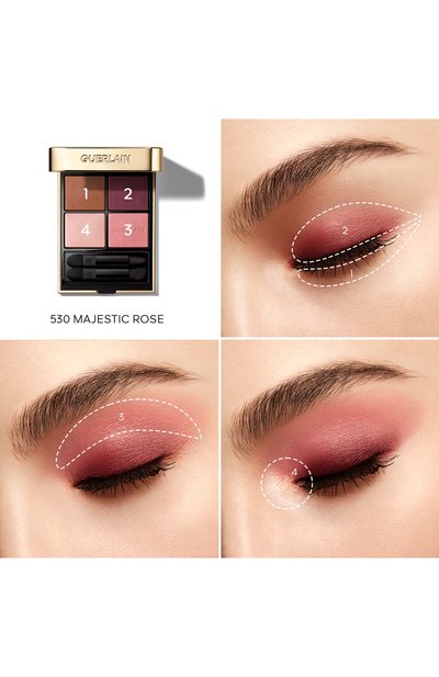 Тени для век ombres g, оттенок 530 величественная роза (4x1,5g) GUERLAIN, арт. G044120, фото 4