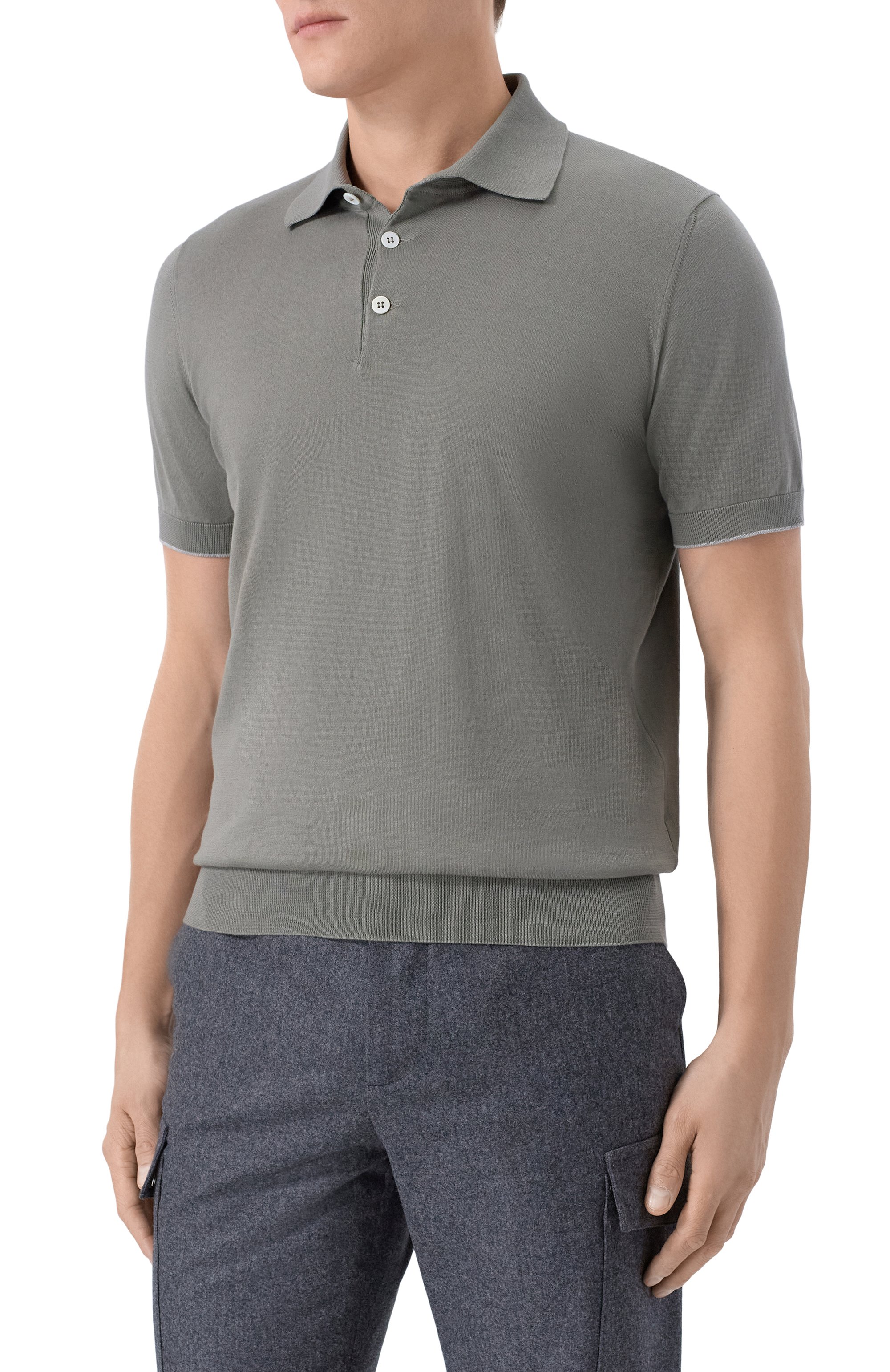 Хлопковое поло BRUNELLO CUCINELLI, арт. M29800125, фото 3