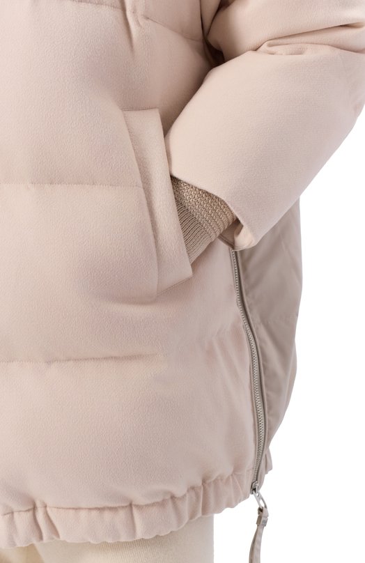 Пуховик из шерсти и вискозы Duno BLANCA/PRAT0 MESTRE Кремовый  BLANCA/PRAT0 MESTRE Фото 5