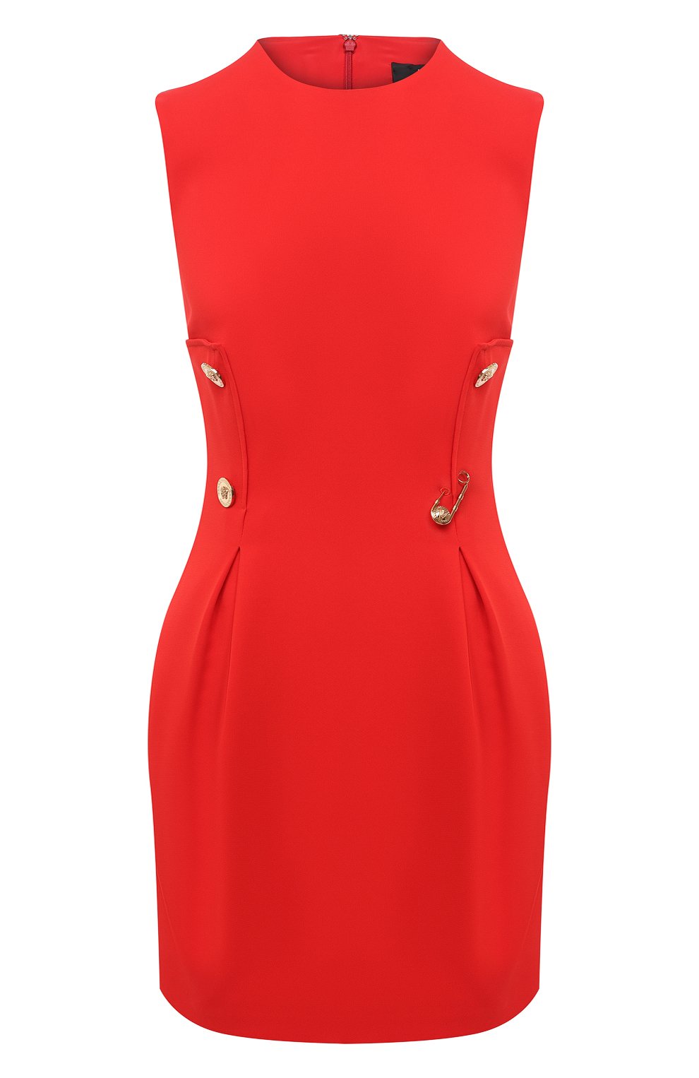 Платье из вискозы VERSACE красного цвета по цене 139000 руб., арт. A87297/A208429, фото 1 Платье из вискозы VERSACE, арт. A87297/A208429, фото 1