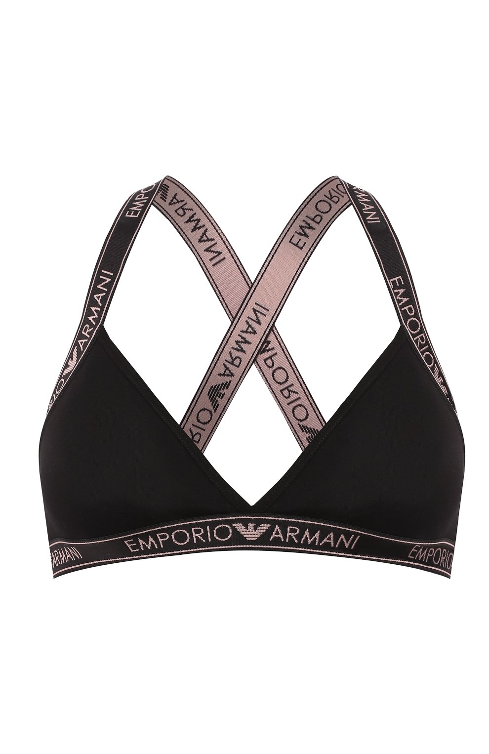 Хлопковый бюстгальтер EMPORIO ARMANI черного цвета по цене 6450 руб., арт. 163949/9A317, фото 1 Хлопковый бюстгальтер EMPORIO ARMANI, арт. 163949/9A317, фото 1