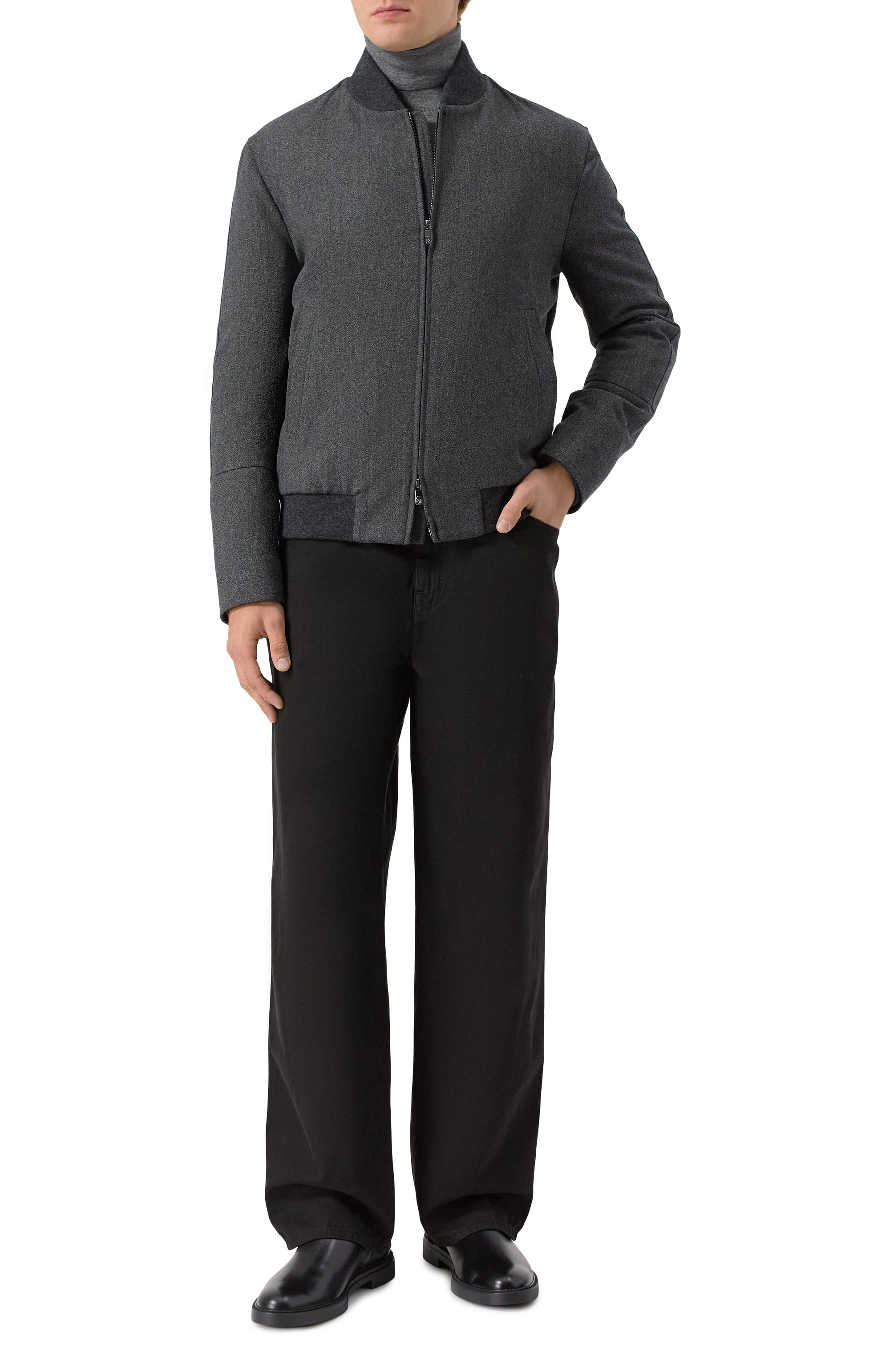 Бомбер из шерсти и хлопка CORNELIANI, арт. 26L512-2618331, фото 2