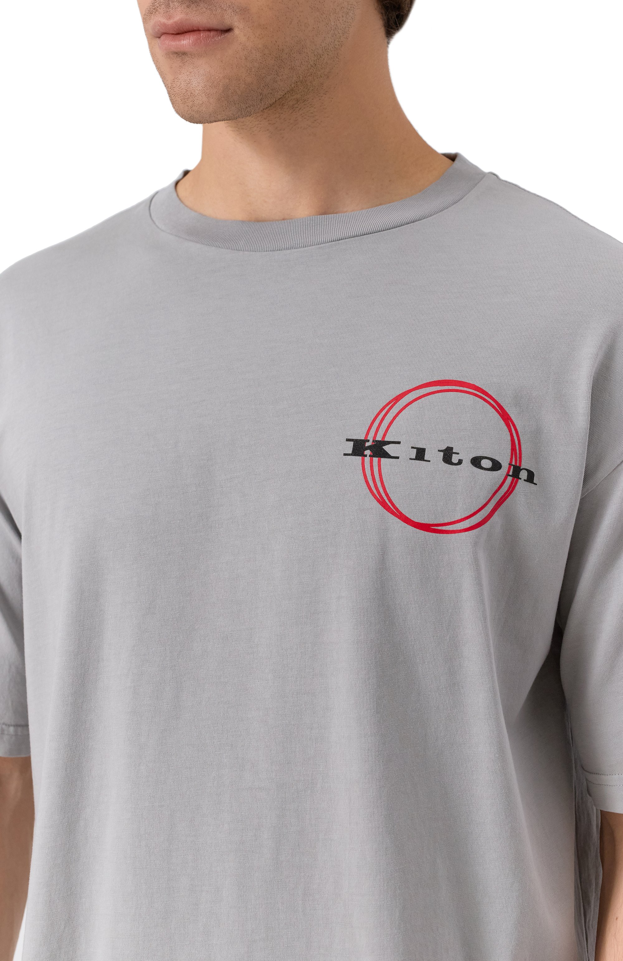 Хлопковая футболка KITON, арт. UMK042101, фото 5