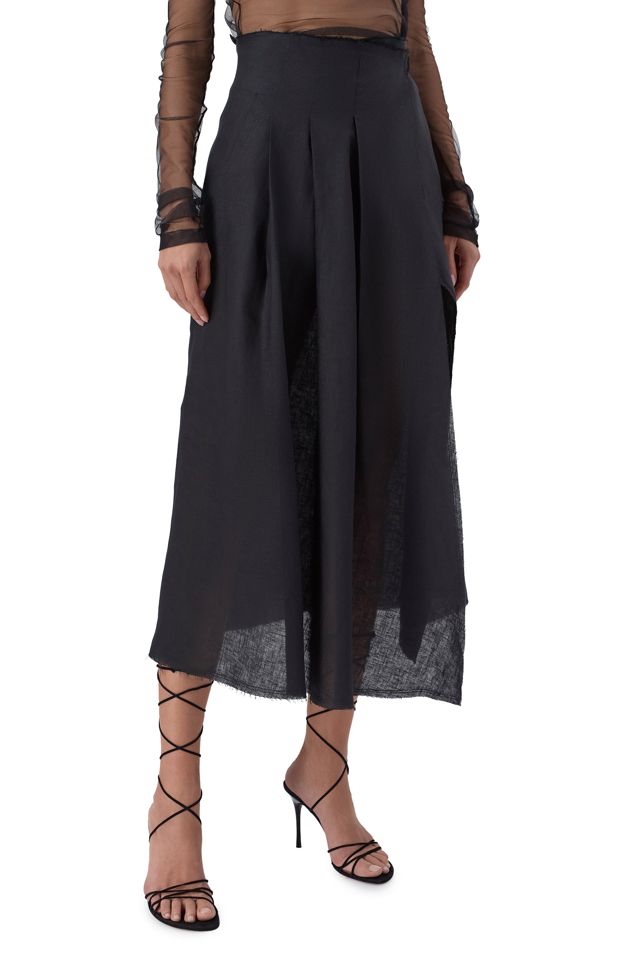 Льняная юбка ISABEL BENENATO, арт. DW24S26, фото 3