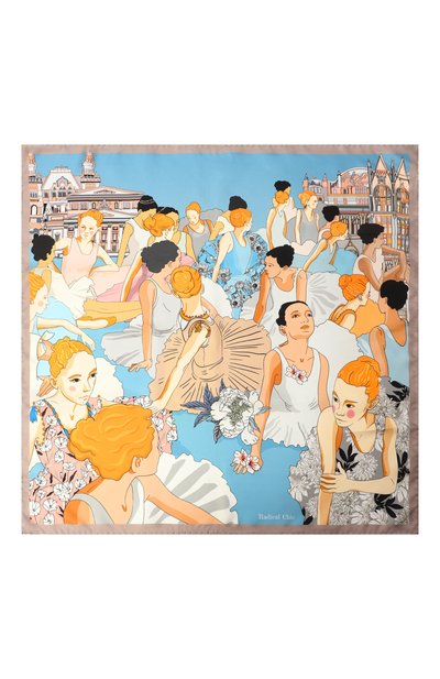 Шелковый платок class RADICAL CHIC разноцветного цвета по цене 12920 руб., арт. 483575.07.01, фото 4 Шелковый платок class RADICAL CHIC, арт. 483575.07.01, фото 4