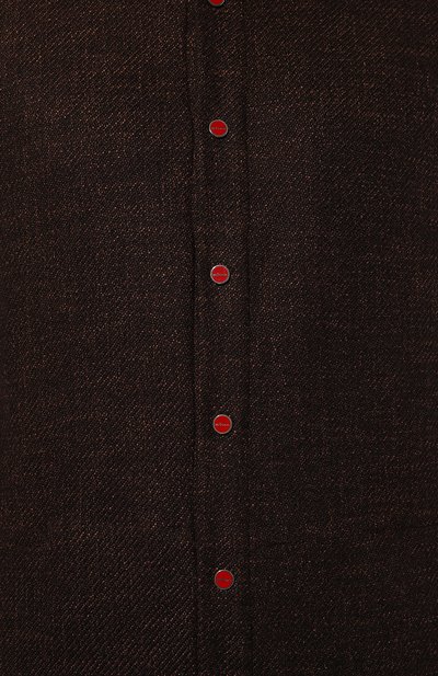Рубашка из шерсти и шелка KITON, арт. UMCPETEK0170E10, фото 5