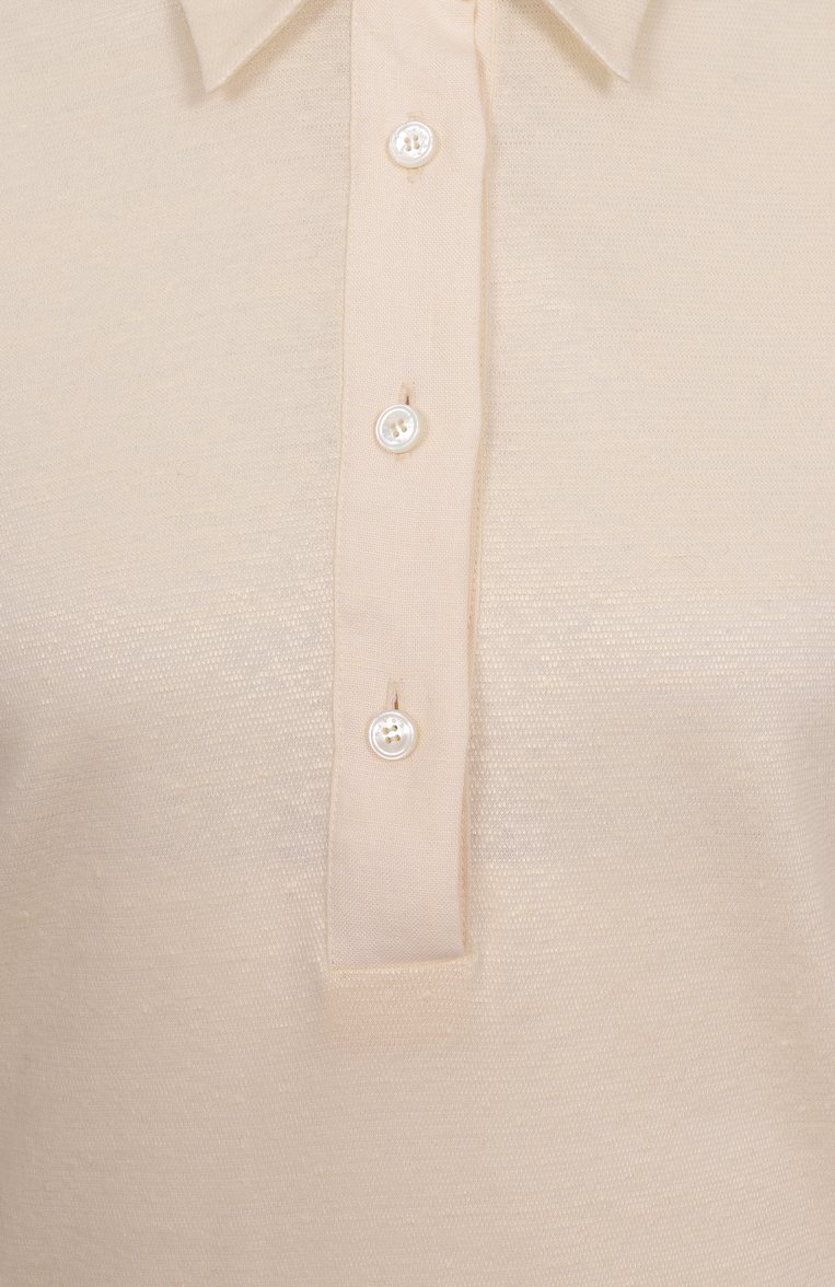 Поло изо льна и хлопка KITON, арт. D57443H08431, фото 1