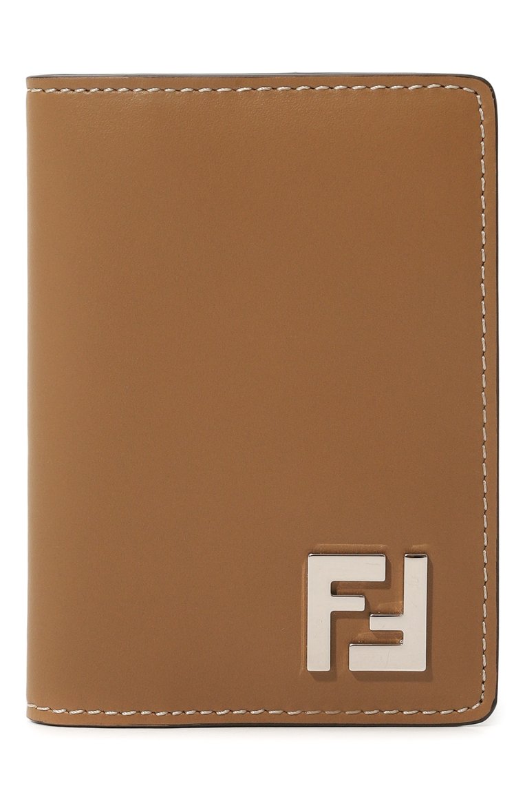 Мужской футляр для кредитных карт FENDI коричневого цвета, арт. 7M0349 AFF2 | Фото 1 (Нос: Не проставлено; Материал: Натуральная кожа; Материал сплава: Проставлено)