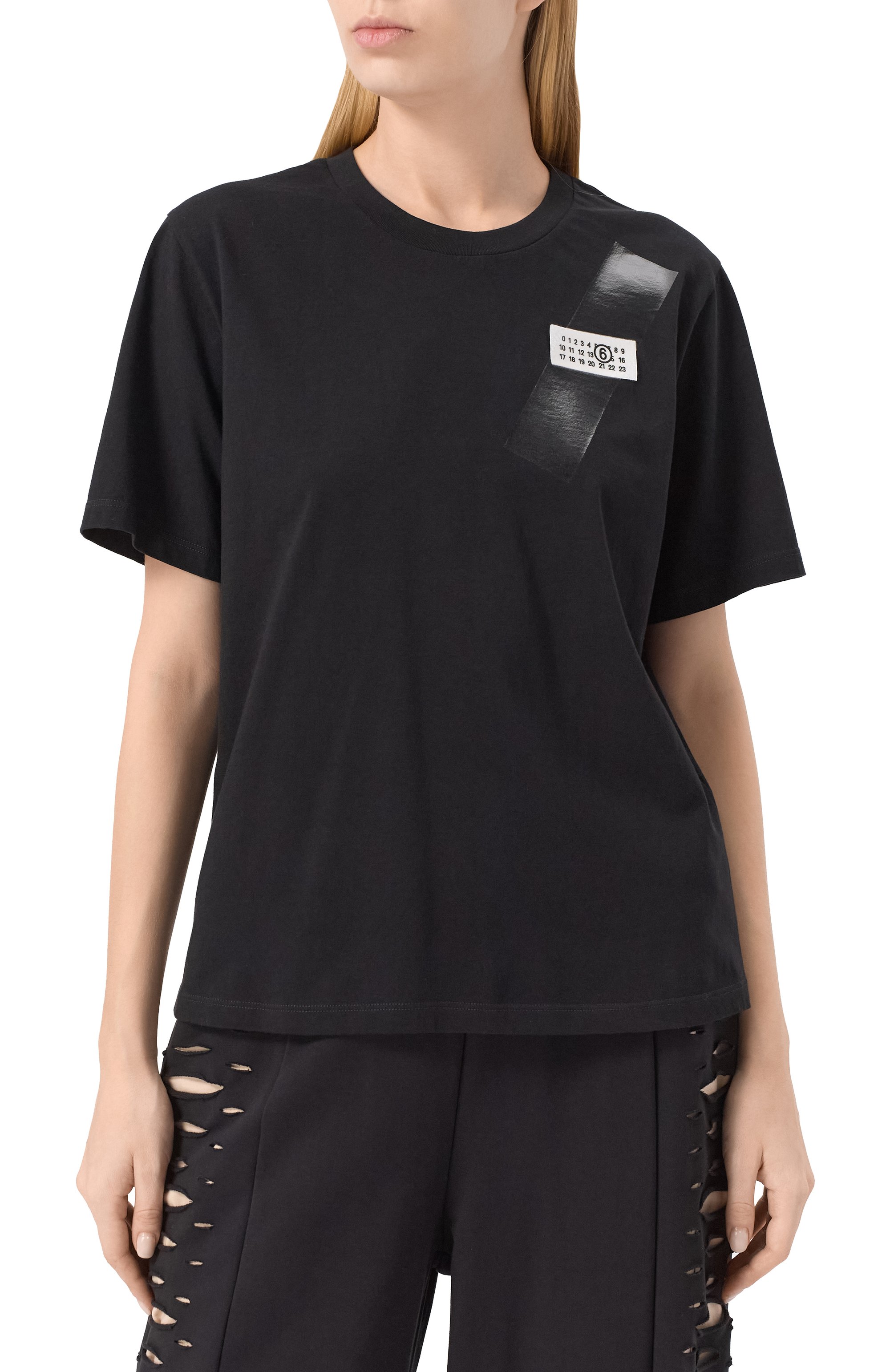 Хлопковая футболка MM6, арт. S52GC0336/M20048, фото 3