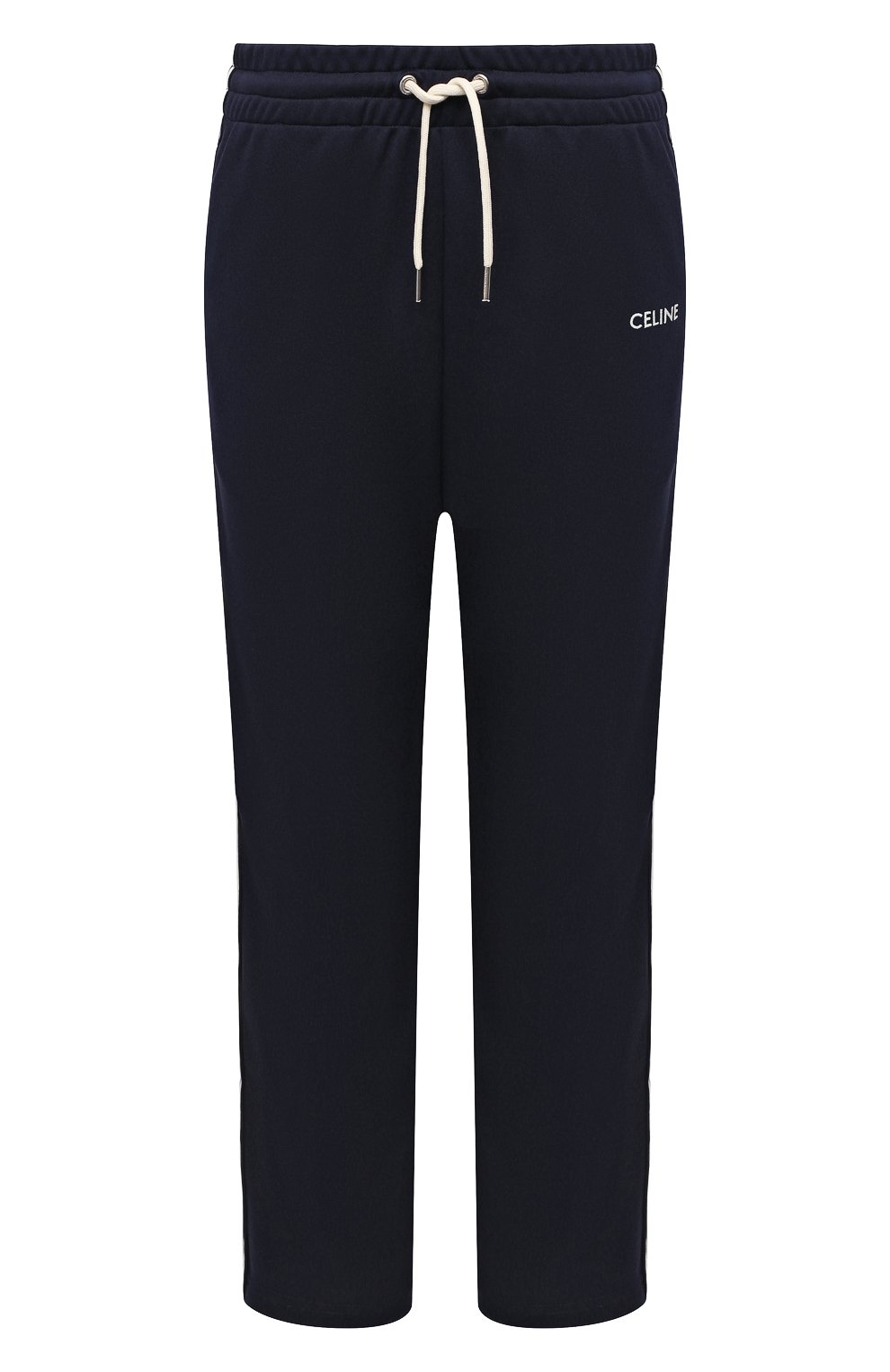Брюки CELINE темно-синего цвета по цене 85850 руб., арт. 2Z1301210, фото 1 Брюки CELINE, арт. 2Z1301210, фото 1