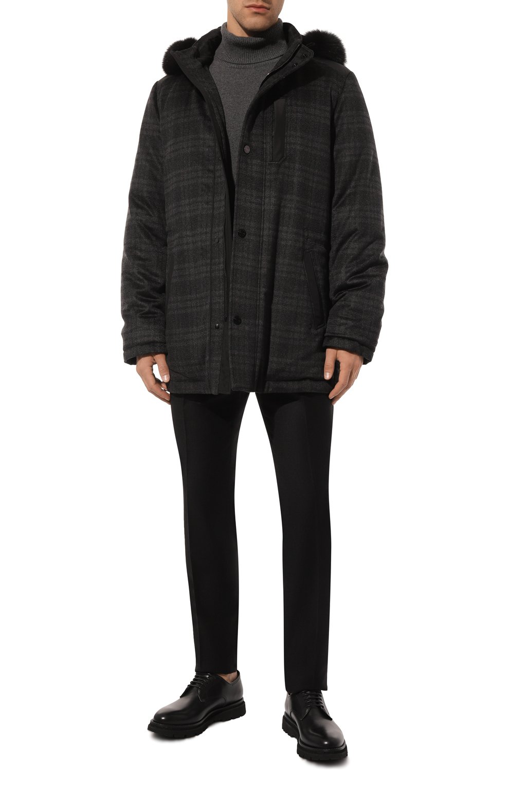 Пуховая куртка с отделкой из лисицы STEFANO RICCI, арт. MDJ2300190/C067HC, фото 2