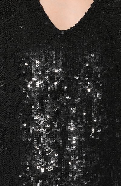 Блузка с отделкой пайетками P.A.R.O.S.H. черного цвета по цене 55300 руб., арт. D300792/013, фото 5 Блузка с отделкой пайетками P.A.R.O.S.H., арт. D300792/013, фото 5