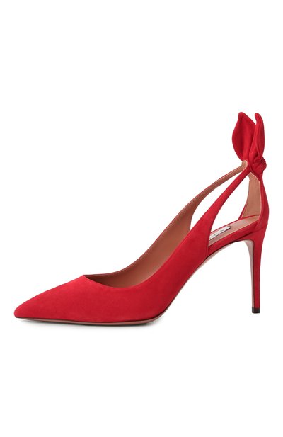 Замшевые туфли bow tie 85 AQUAZZURA, арт. DENMIDP0-SUE-000, фото 4
