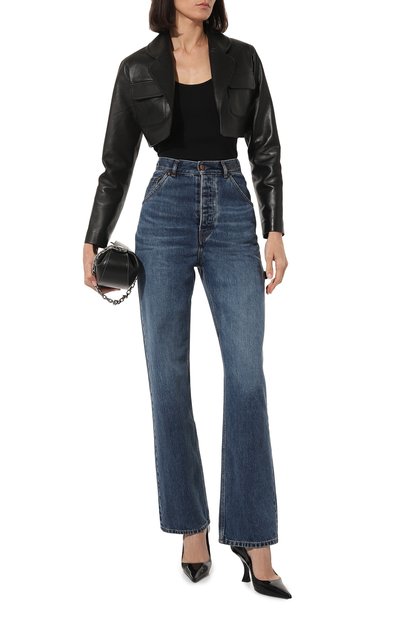 Кожаный жакет CHAUD STUDIO черного цвета по цене 80000 руб., арт. CLAUDIASHORTJACKET23, фото 2 Кожаный жакет CHAUD STUDIO, арт. CLAUDIASHORTJACKET23, фото 2