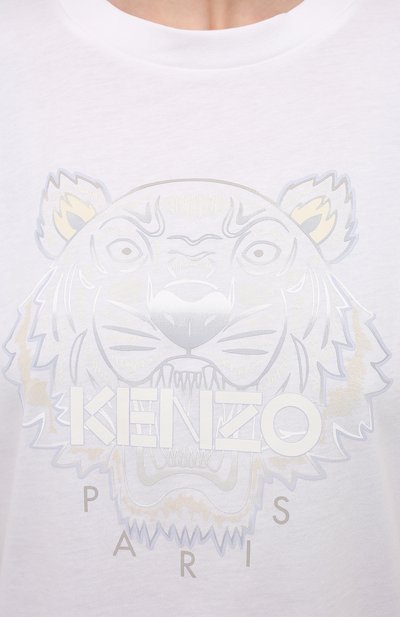 Хлопковая футболка KENZO, арт. FB52TS9724YG, фото 5
