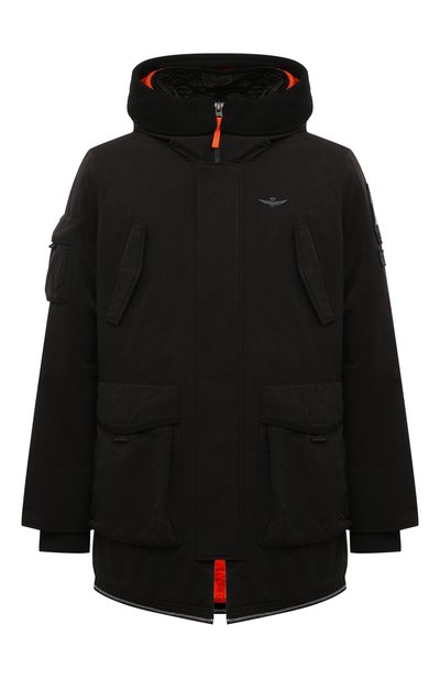 Утепленная парка AERONAUTICA MILITARE черного цвета по цене 57350 руб., арт. AB2208CT3431, фото 1 Утепленная парка AERONAUTICA MILITARE, арт. AB2208CT3431, фото 1