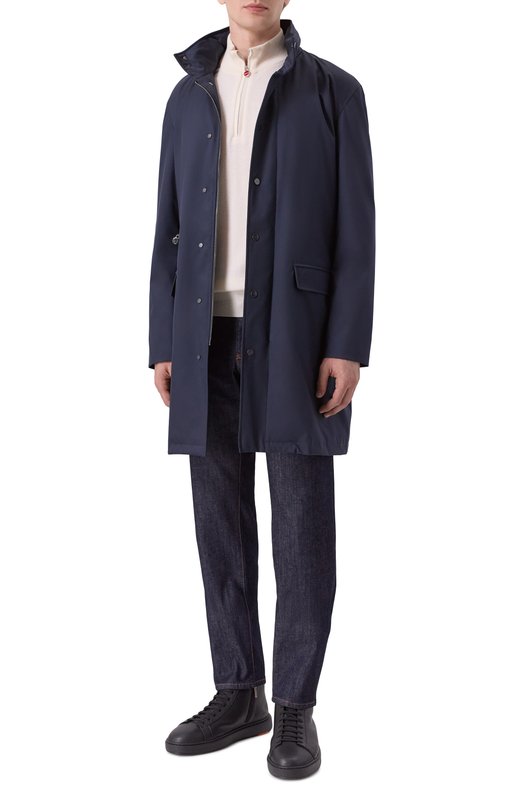 Плащ Kiton UW2193V0422H02 Синий  UW2193V0422H02 Фото 2