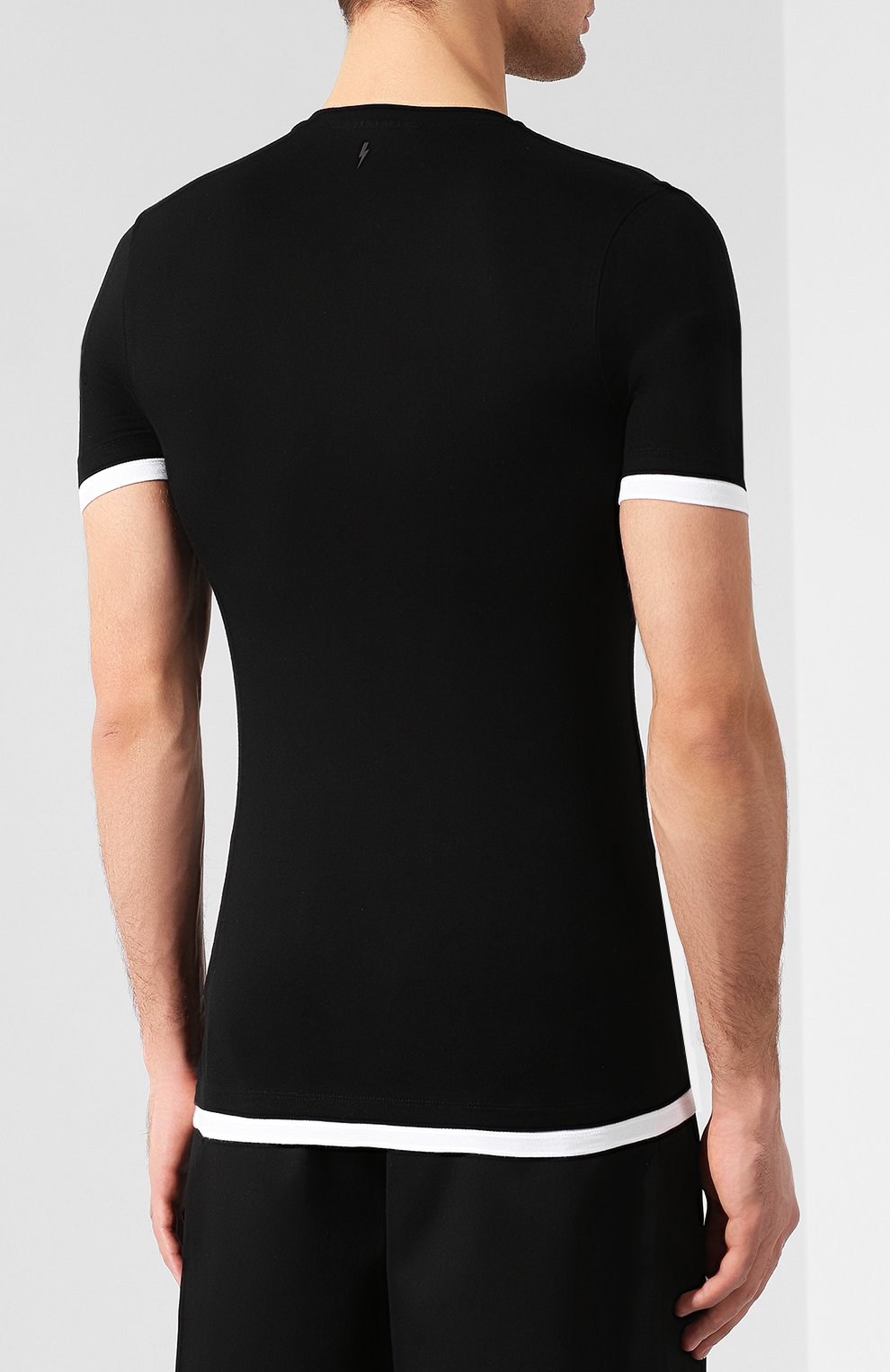 Футболка из вискозы NEIL BARRETT, арт. BJT420/L527C, фото 4