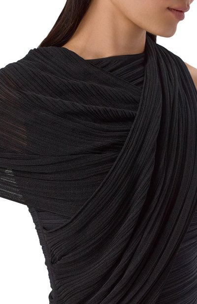 Топ из вискозы BALMAIN черного цвета по цене 209500 руб., арт. HF1AK050/KK08, фото 5 Топ из вискозы BALMAIN, арт. HF1AK050/KK08, фото 5