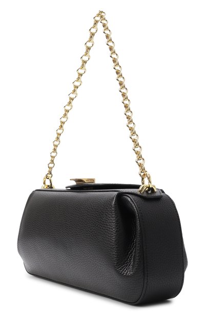 Сумка oyster clutch YUZEFI черного цвета по цене 68250 руб., арт. 0YSTER CLUTCH/PEBBLE GRAIN LEATHER, фото 4 Сумка oyster clutch YUZEFI, арт. 0YSTER CLUTCH/PEBBLE GRAIN LEATHER, фото 4