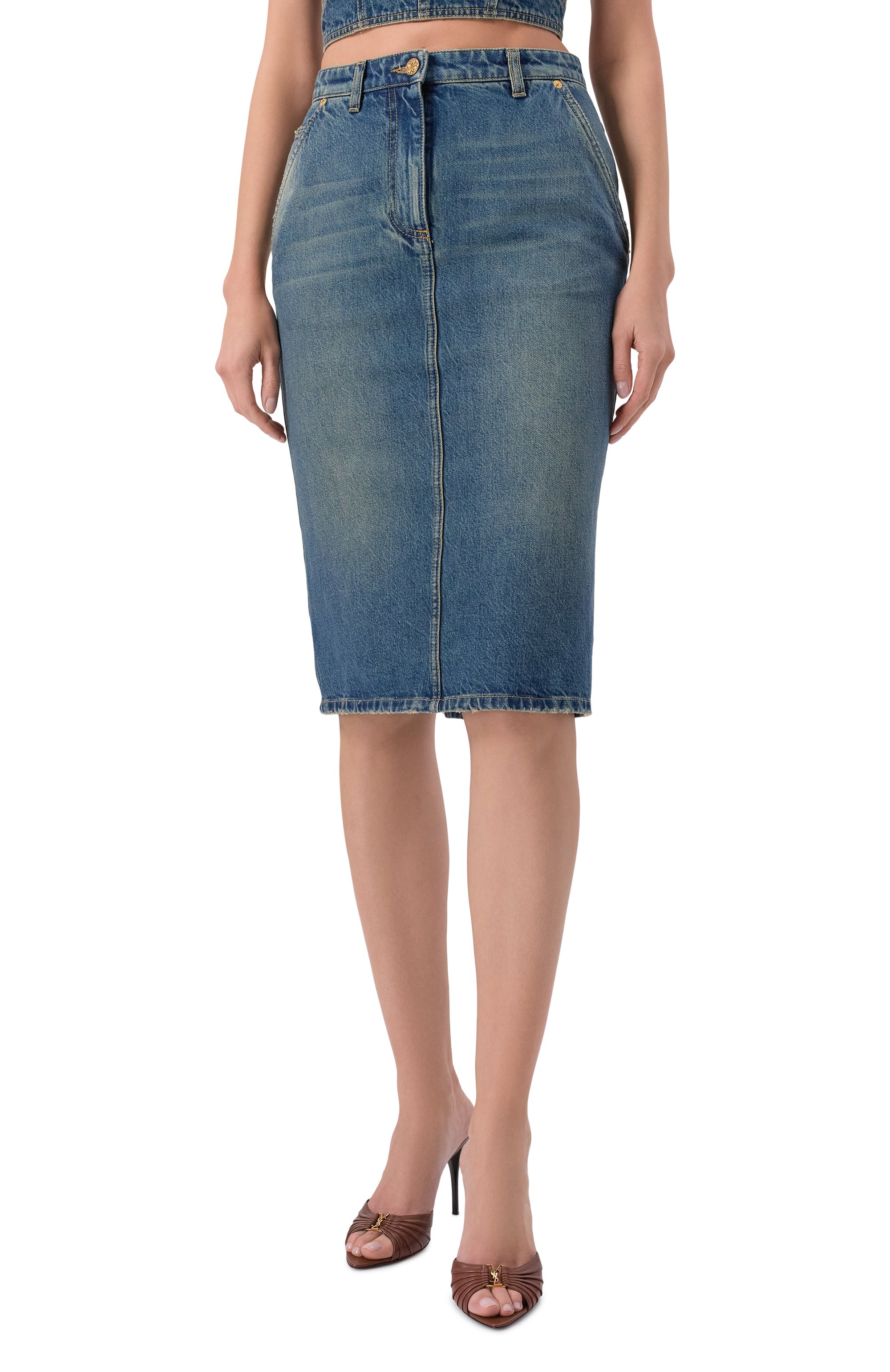 Джинсовая юбка ELIE SAAB, арт. SK320/D0002, фото 3