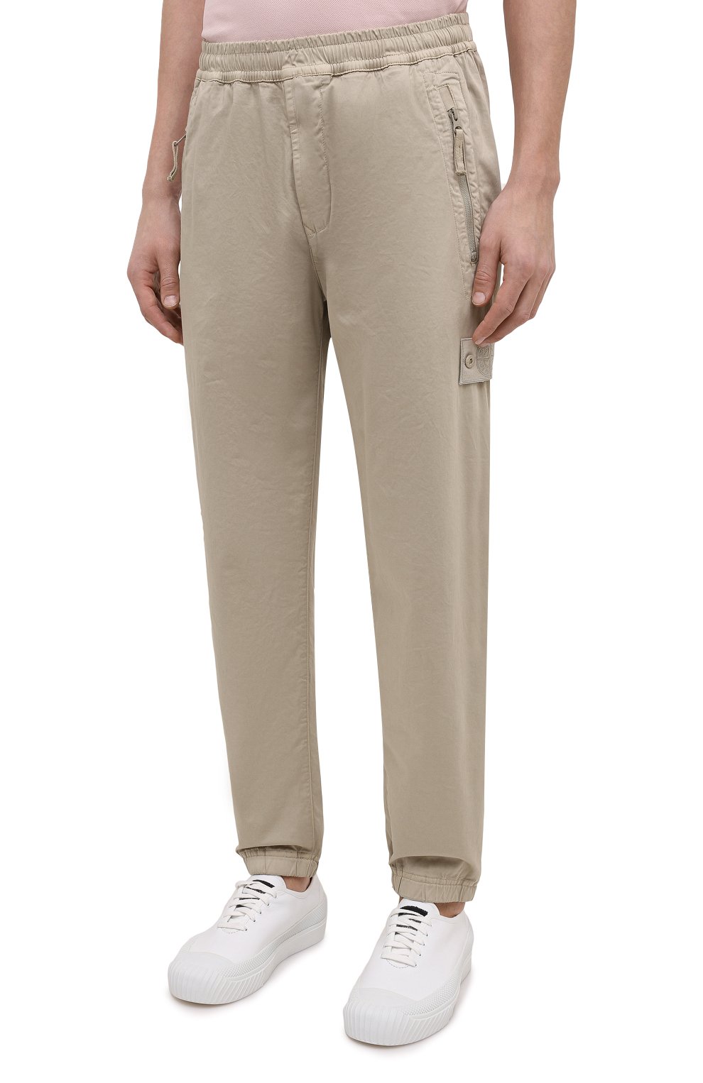  Джоггеры из хлопка и шерсти STONE ISLAND, арт. 7415317F2, фото 3