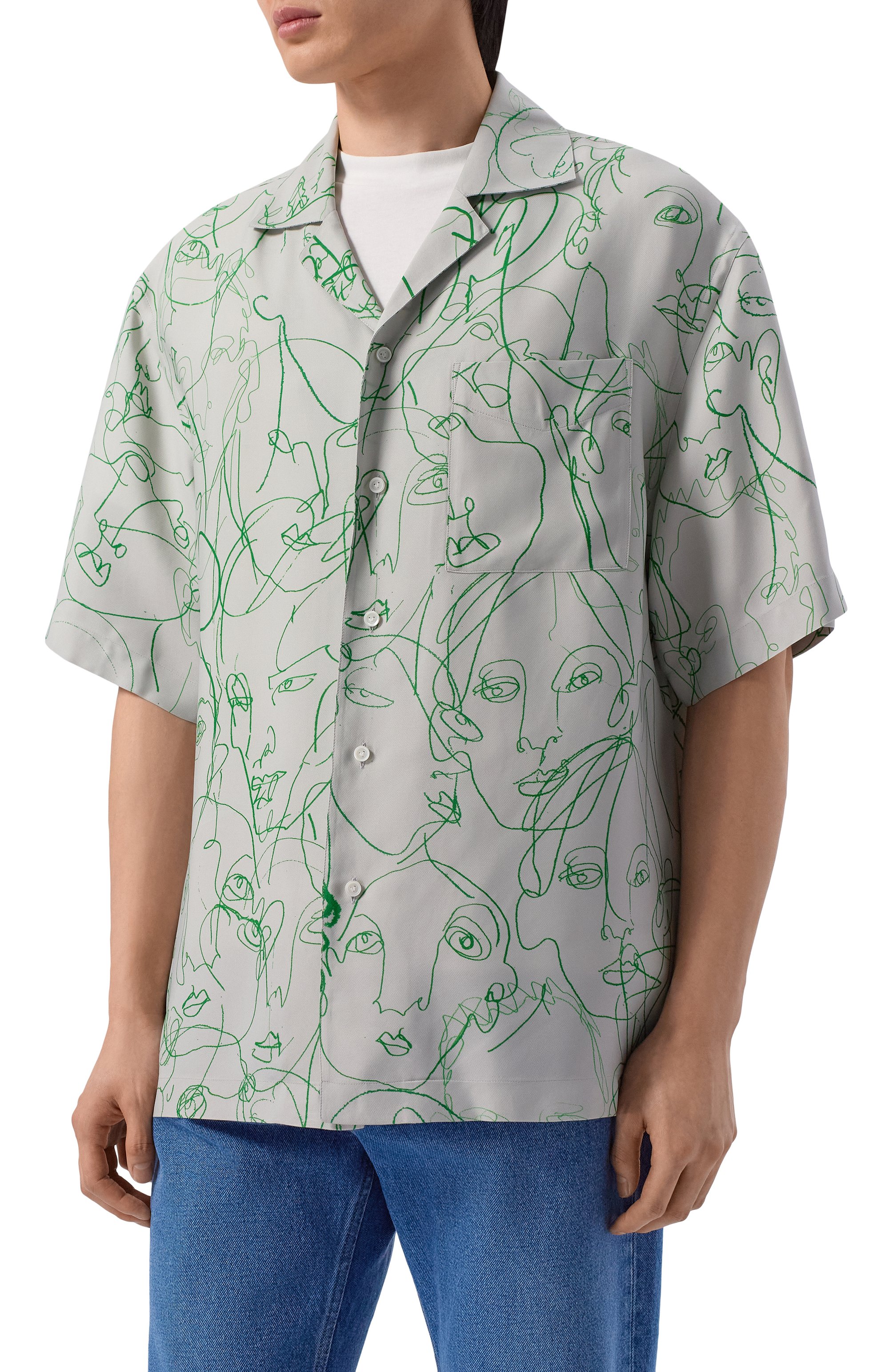 Рубашк а из вискозы и шелка BOTTEGA VENETA, арт. 866598/V6JK0, фото 3